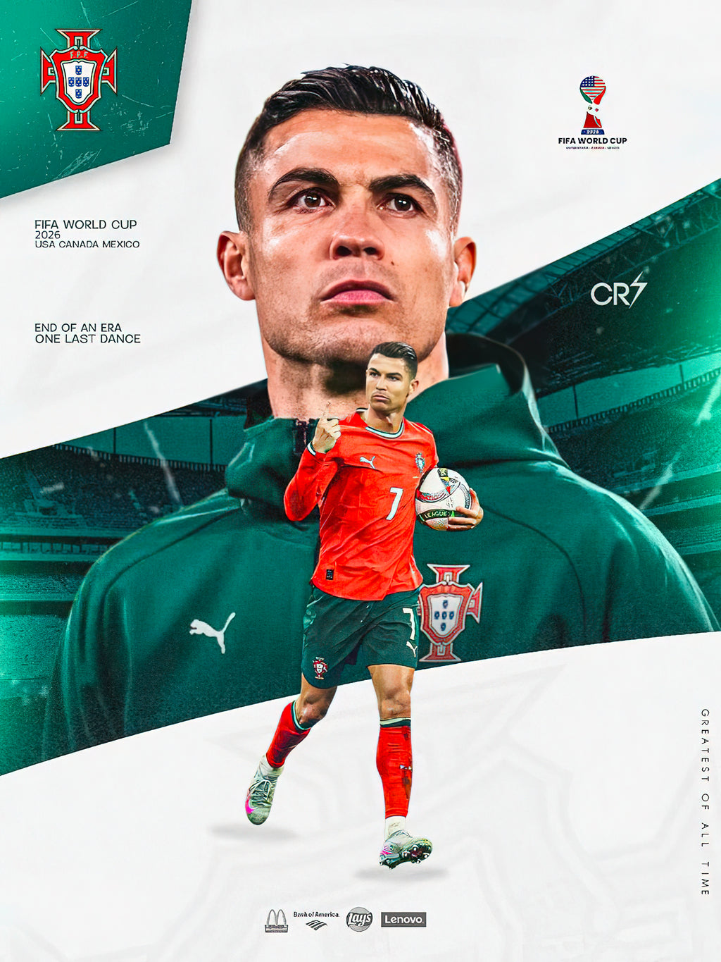 Cristiano Ronaldo Portugal World Cup 2026 One Last Dance Poster