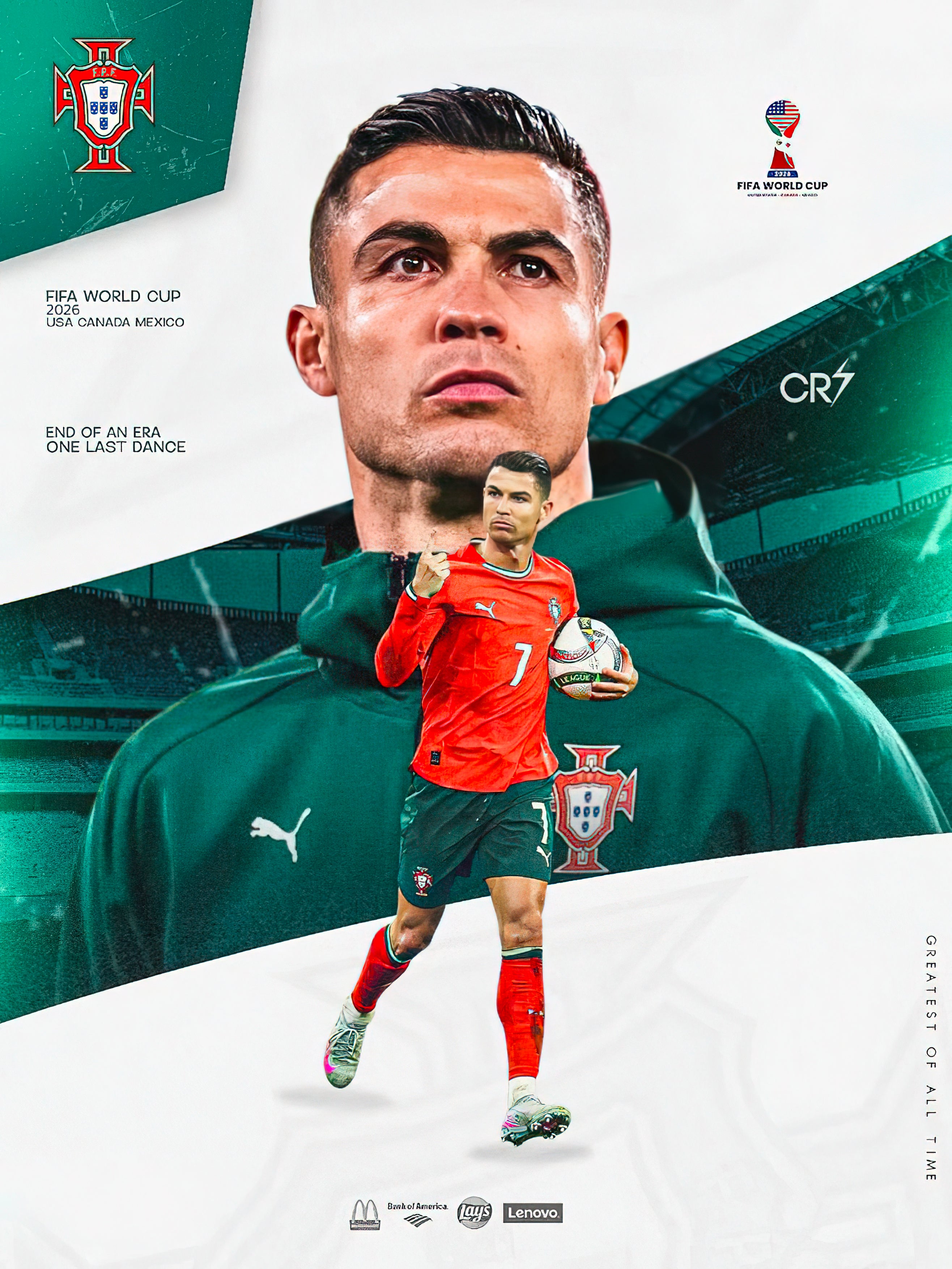 Cristiano Ronaldo Portugal World Cup 2026 One Last Dance Poster