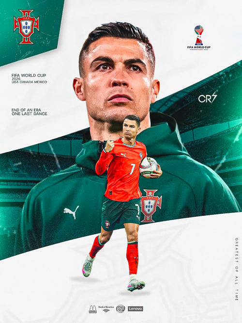 Cristiano Ronaldo Portugal World Cup 2026 One Last Dance Poster