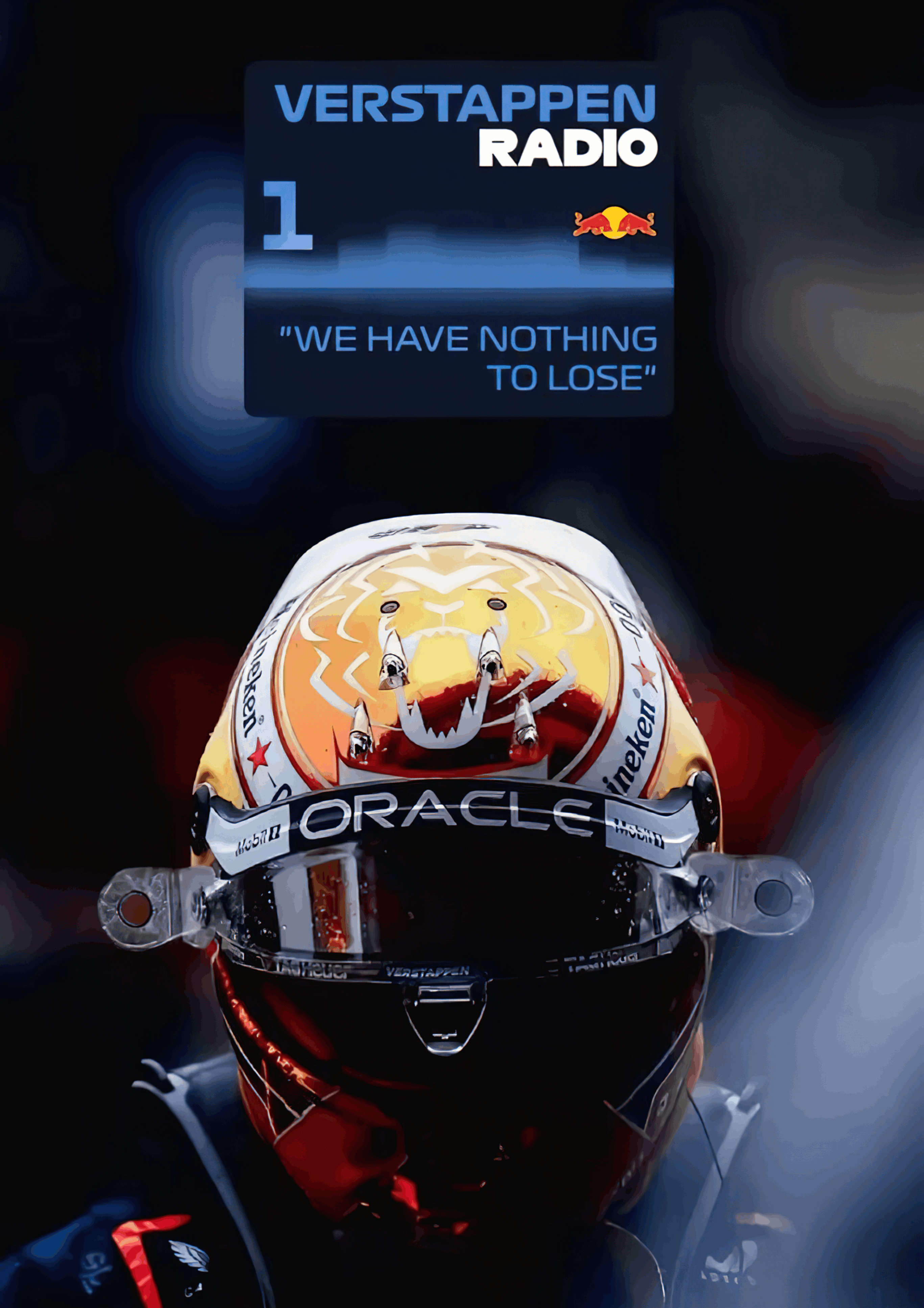Max Verstappen "Verstappen Radio" Team Quote Premium F1 Poster