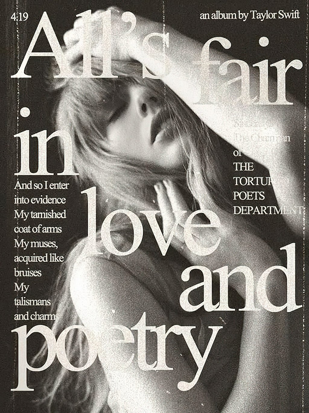 Taylor Swift "Midnights & Eras Era" Contemporary Editorial Graphic Poster