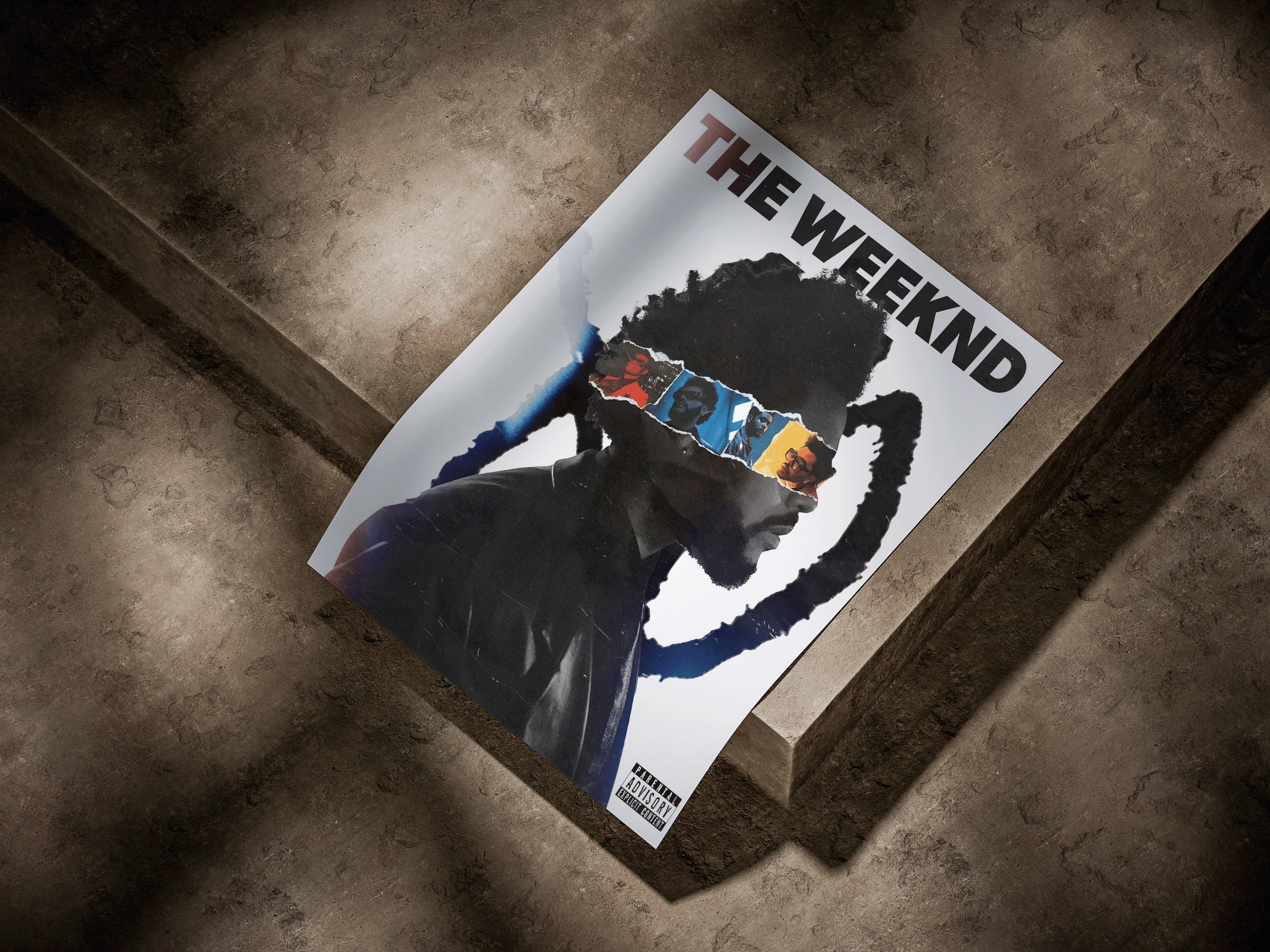 The Weeknd "Evolution Collage" Modern Graphic Poster