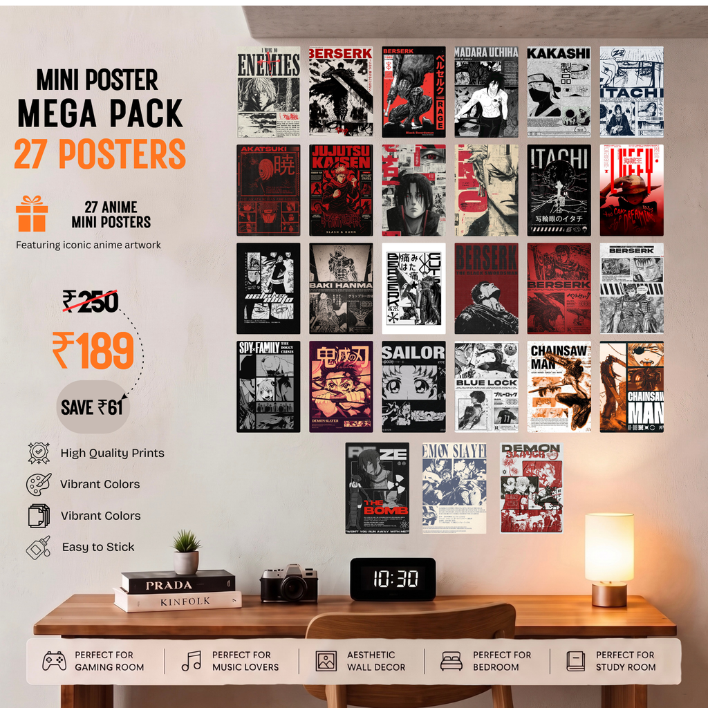 Epic Anime "Mini Poster Mega Pack" (27 Pieces)