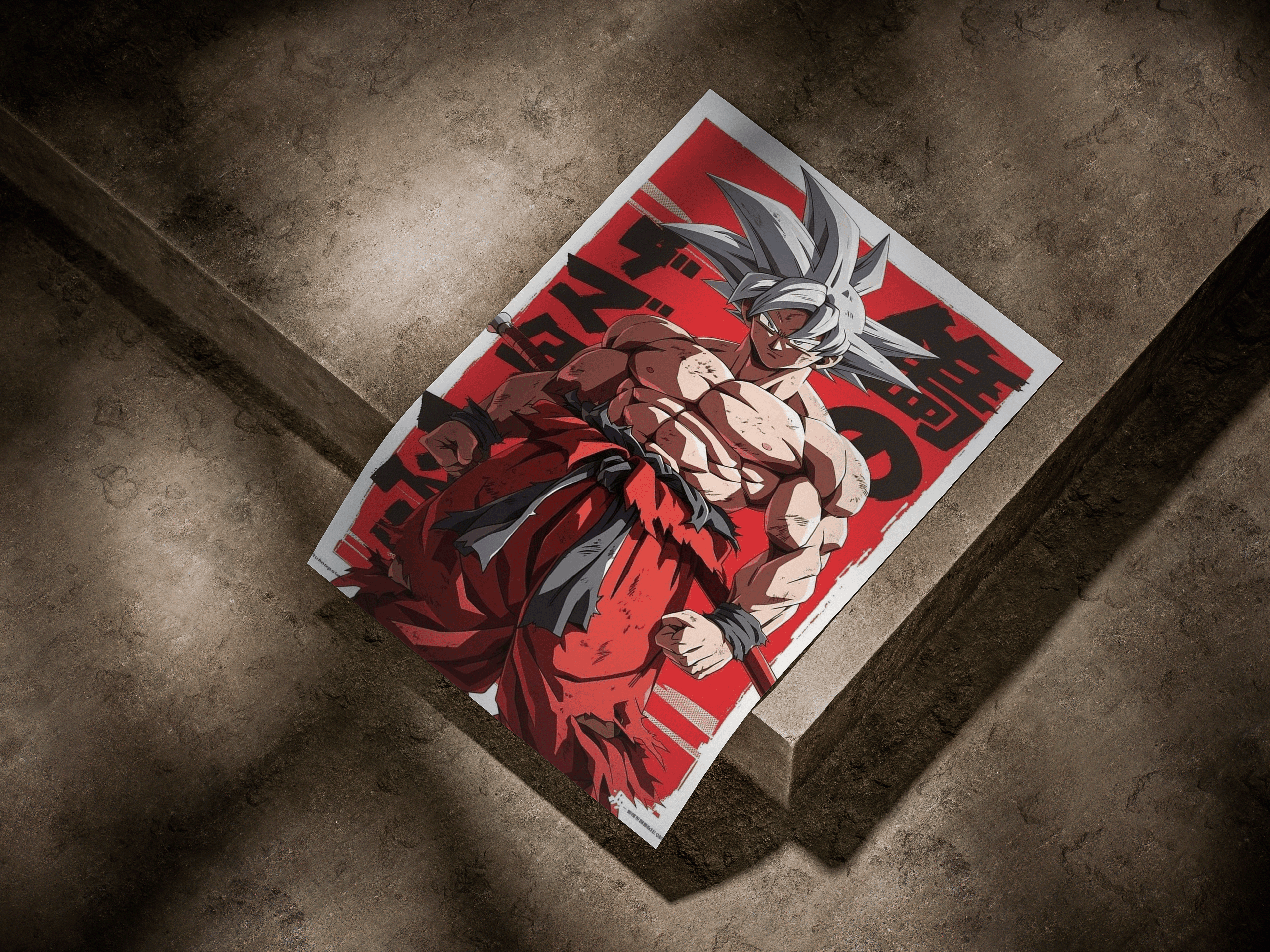 Dragon Ball Super "Goku: Ultra Instinct" Crimson Graphic Poster