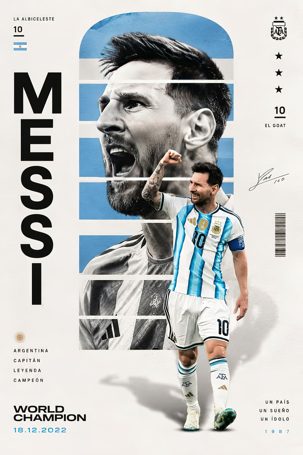 Lionel Messi "Inter Miami & World Cup Era" Contemporary Editorial Poster
