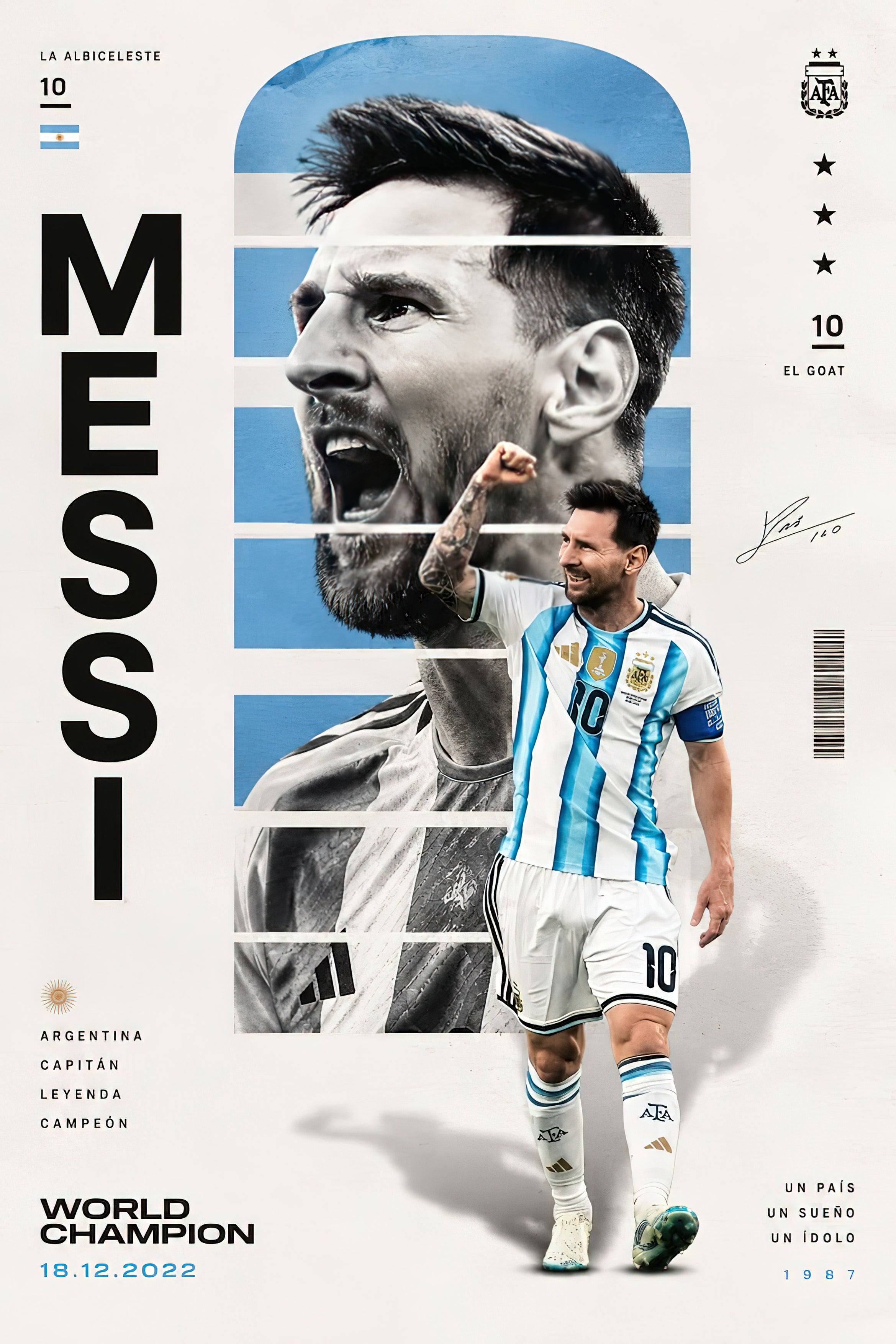 Lionel Messi "Inter Miami & World Cup Era" Contemporary Editorial Poster