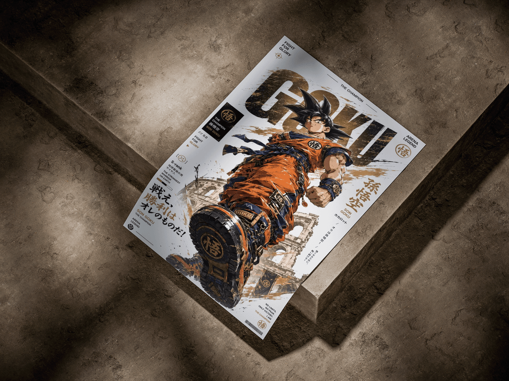Dragon Ball "Son Goku: Arena Legend" Streetwear Graphic Poster
