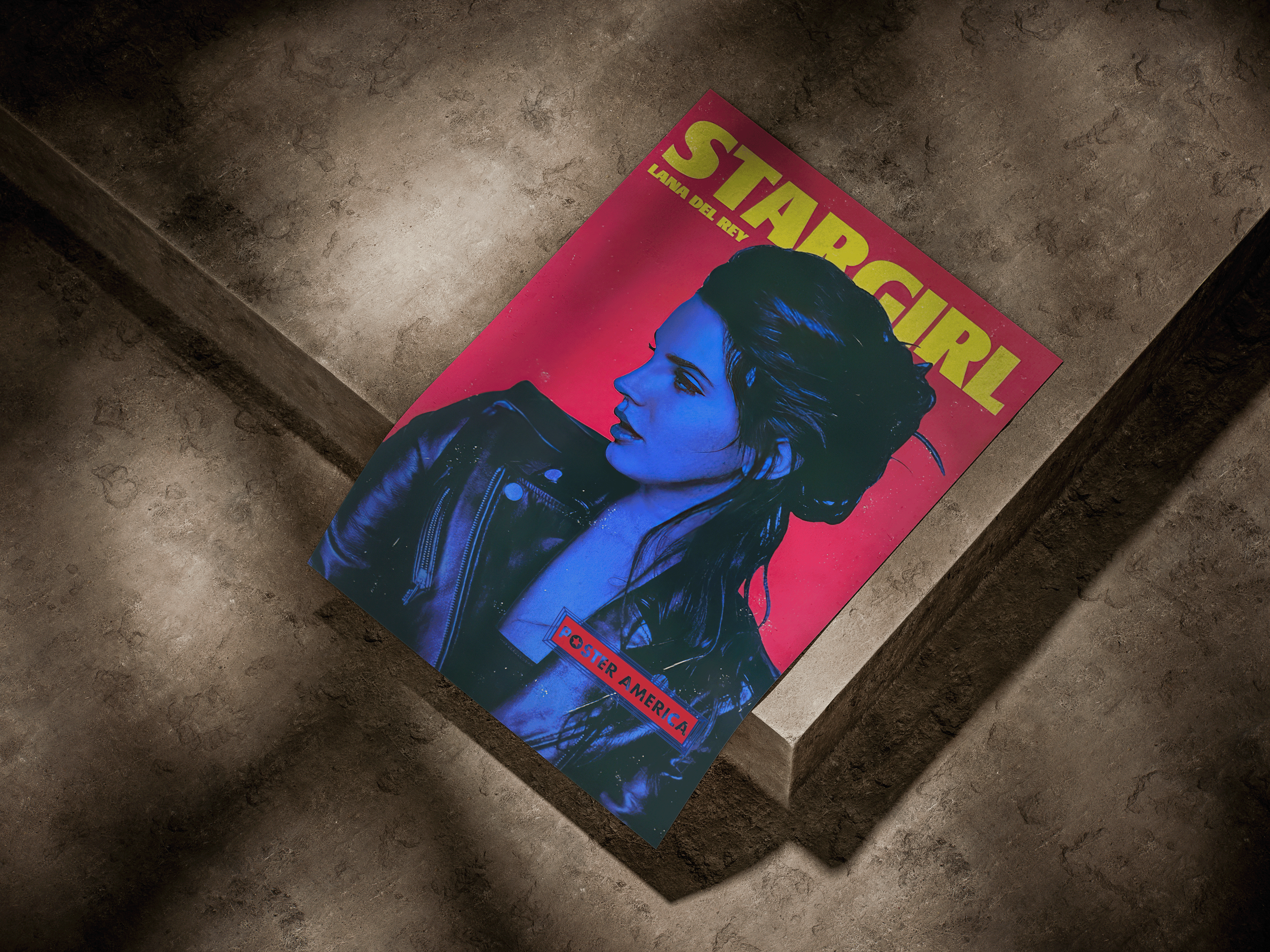 Lana Del Rey "Stargirl" Neon Noir Graphic Poster