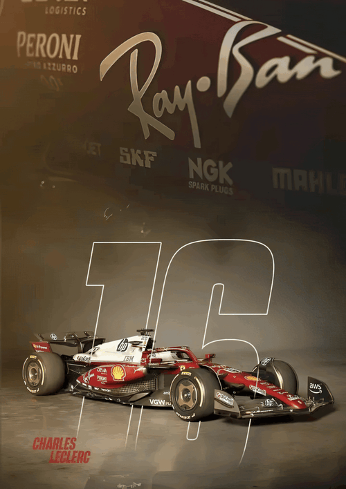 Charles Leclerc #16 Premium Ferrari F1 Poster