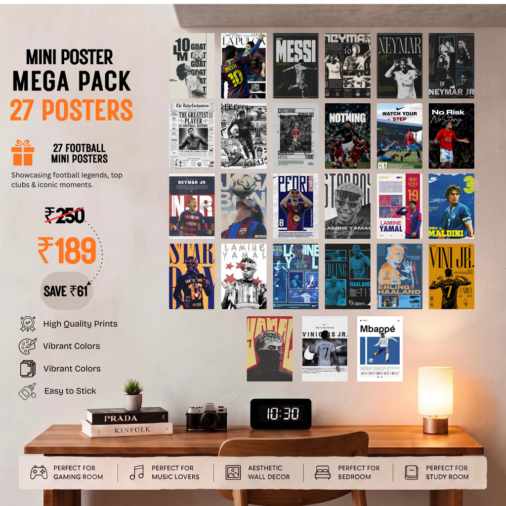Football Legends "Mini Poster Mega Pack" (27 Pieces)