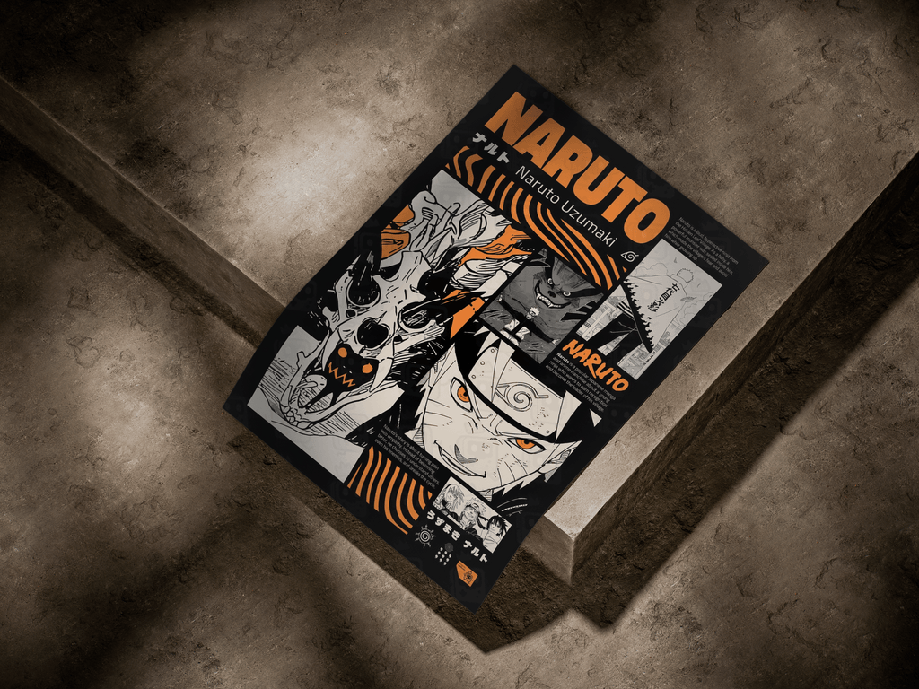 Naruto "Uzumaki Legacy" Manga Grid Graphic Poster