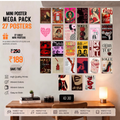 Aesthetic "Girly Mini Poster Mega Pack" (27 Pieces)