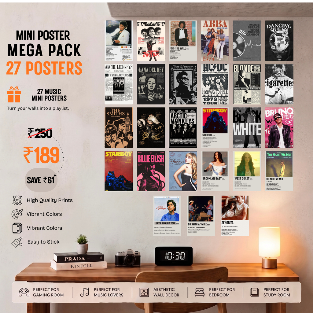 Music Legends & Icons "Mini Poster Mega Pack" (27 Pieces)