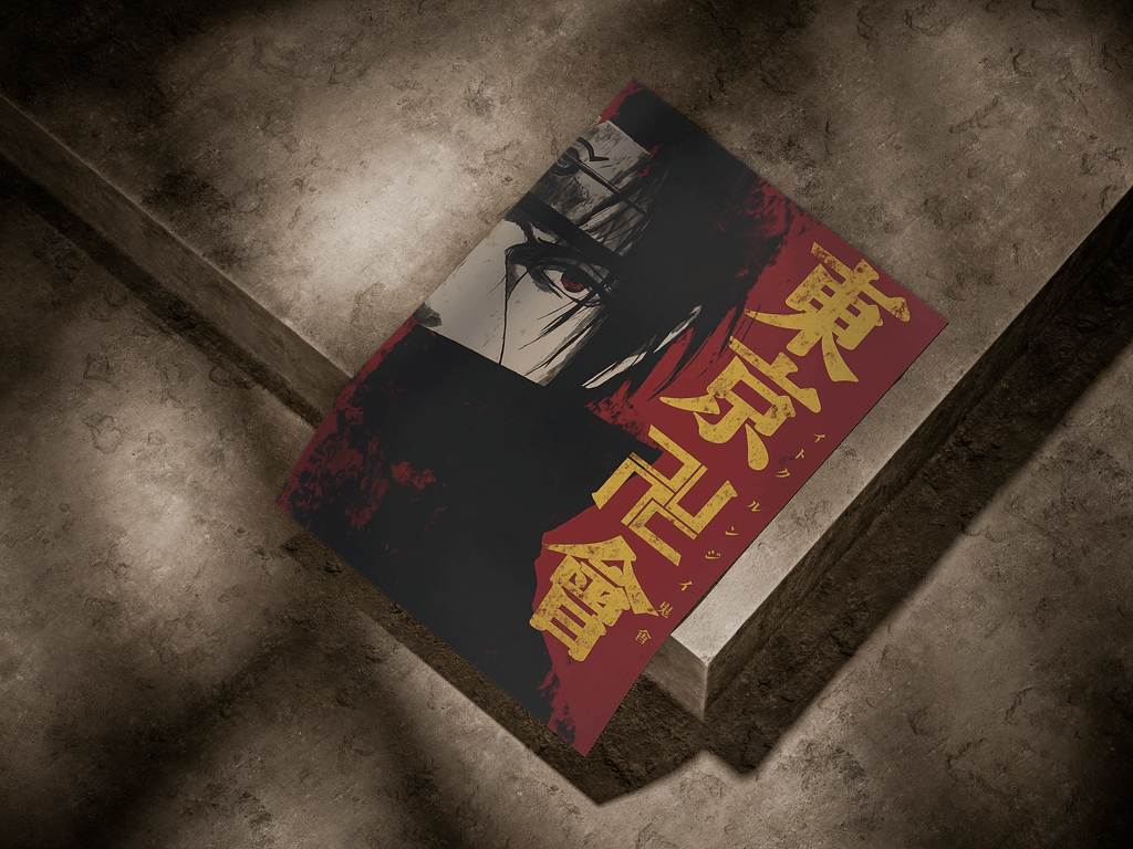 Naruto "Itachi Uchiha: Crimson Shadow" Cinematic Grunge Poster