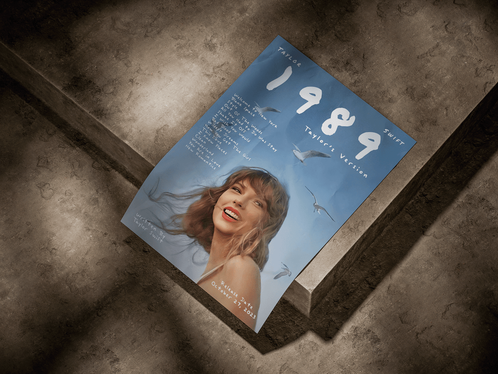 Taylor Swift "1989 (Taylor's Version)" Seagull Sky Tracklist Poster