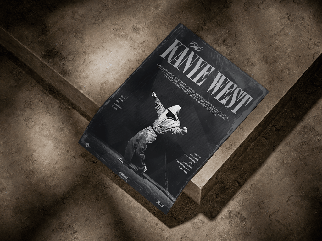 Kanye West "The American Dream" Dark Editorial Graphic Poster