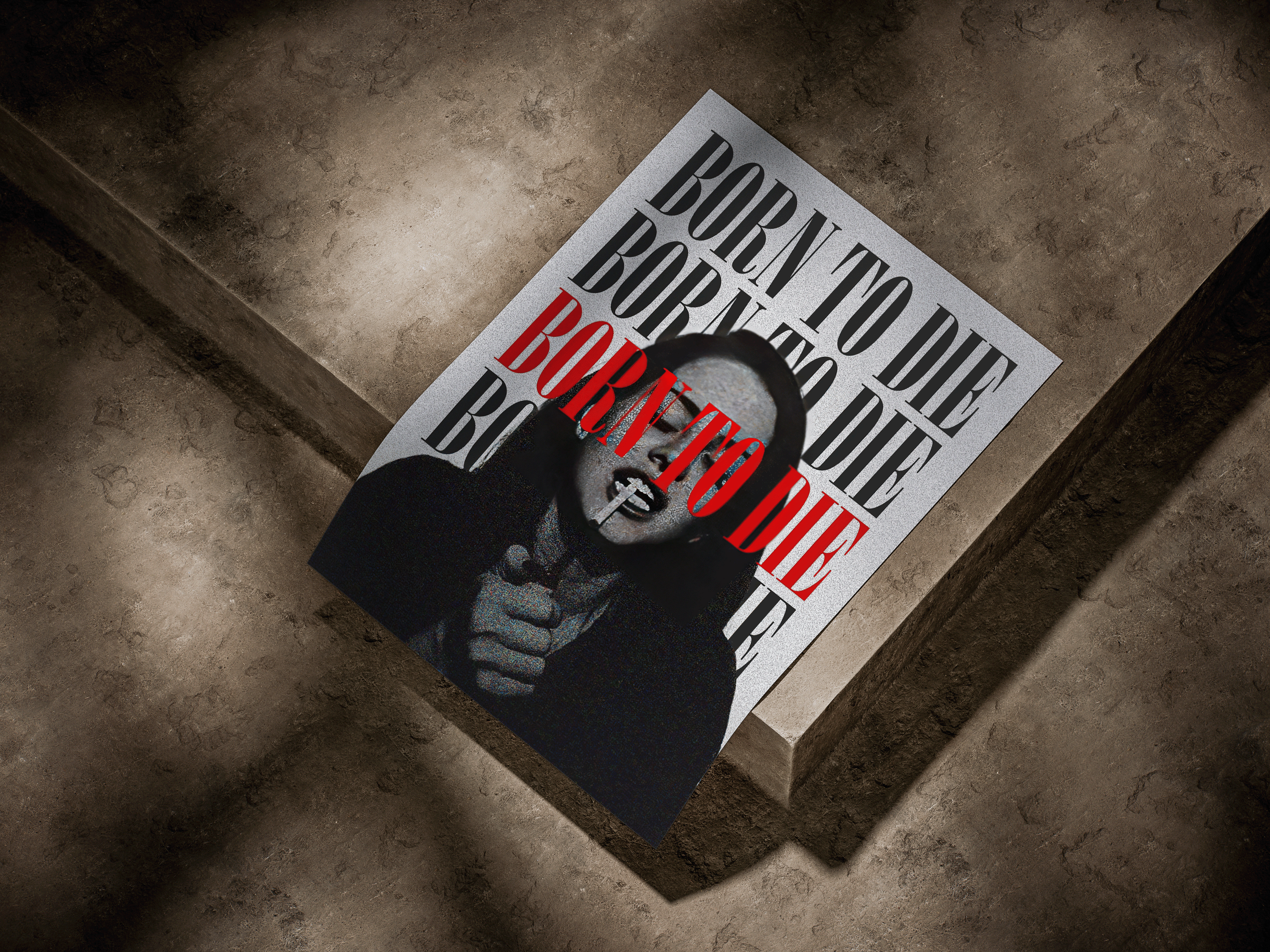 Lana Del Rey "Born To Die" Kinetic Typography & Heavy Grain Poster