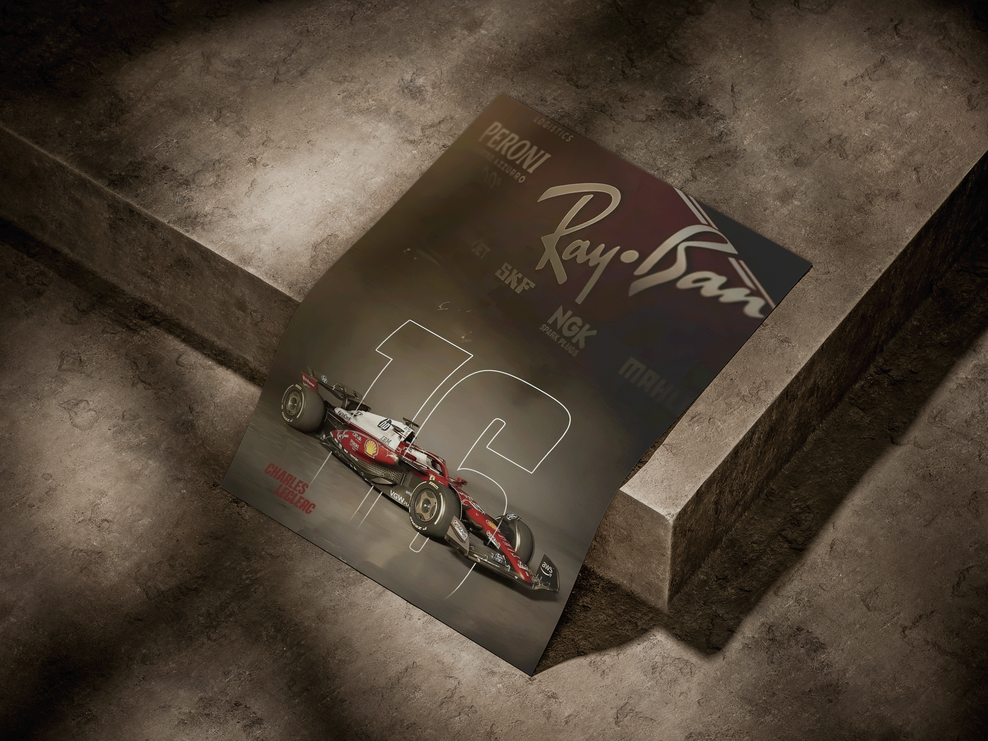 Charles Leclerc #16 Premium Ferrari F1 Poster