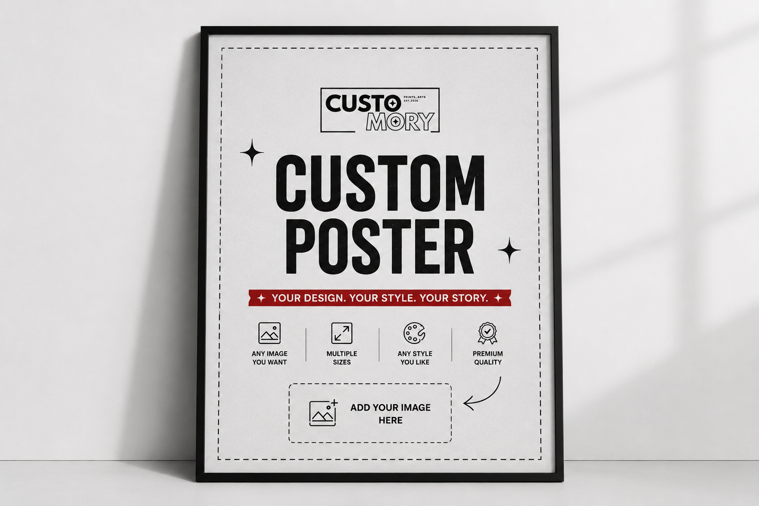 Custom Poster – Personalized Wall Art | Upload Your Own Design | Premium Print | Customory