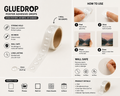 GlueDrop™ Poster Adhesive Dots – 100 Wall-Safe Glue Dots (1 Roll)