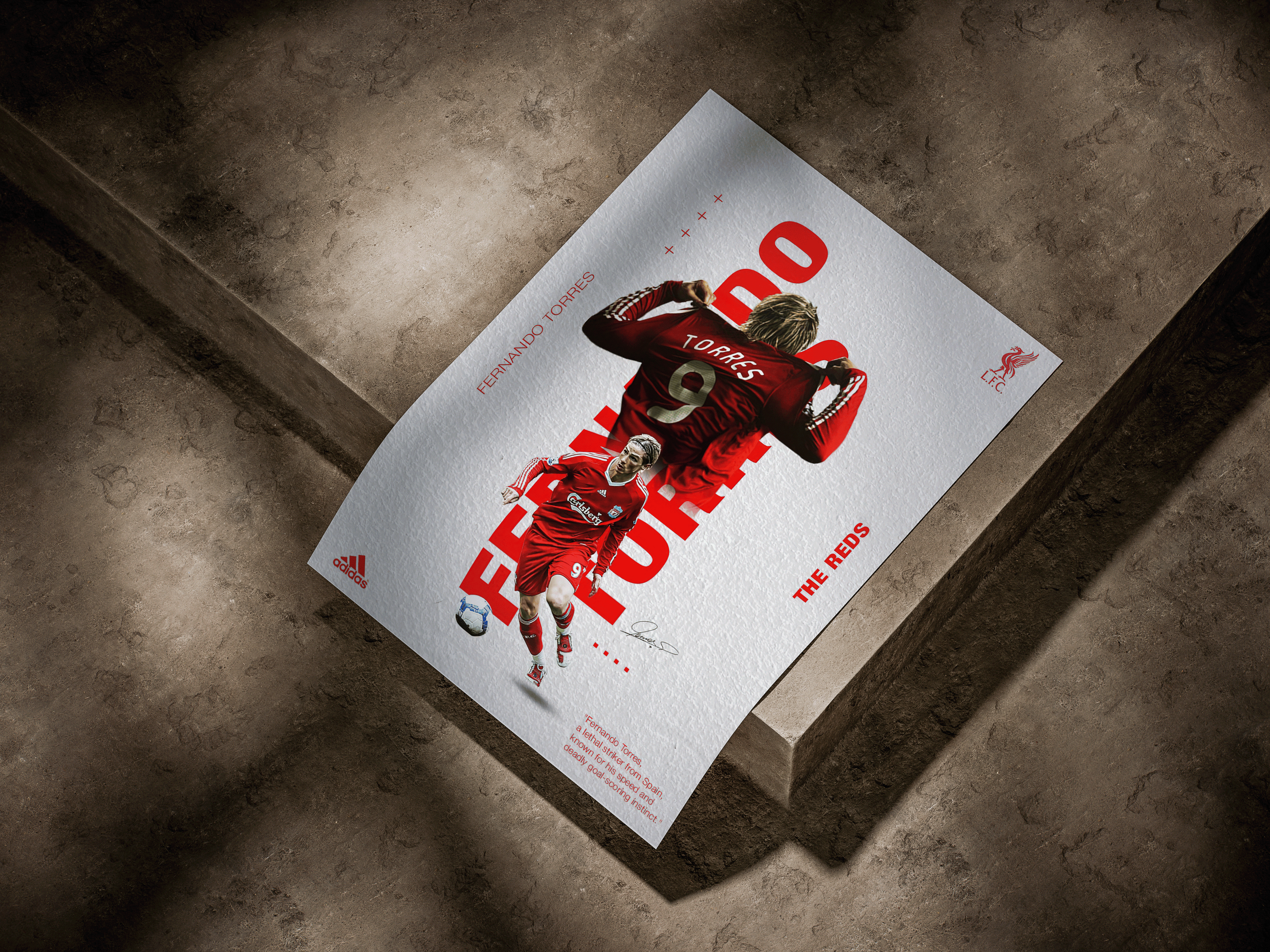 Fernando Torres Liverpool FC "El Niño" Heritage Editorial Poster