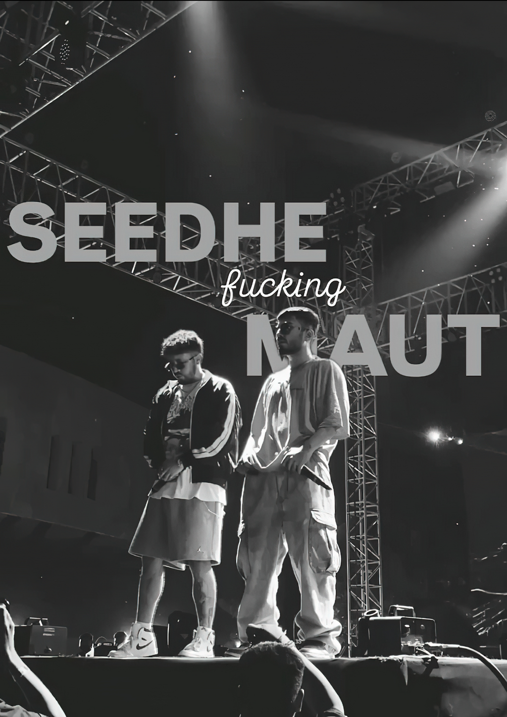 Seedhe Maut "Live On Stage" Monochrome Premium Hip-Hop Poster