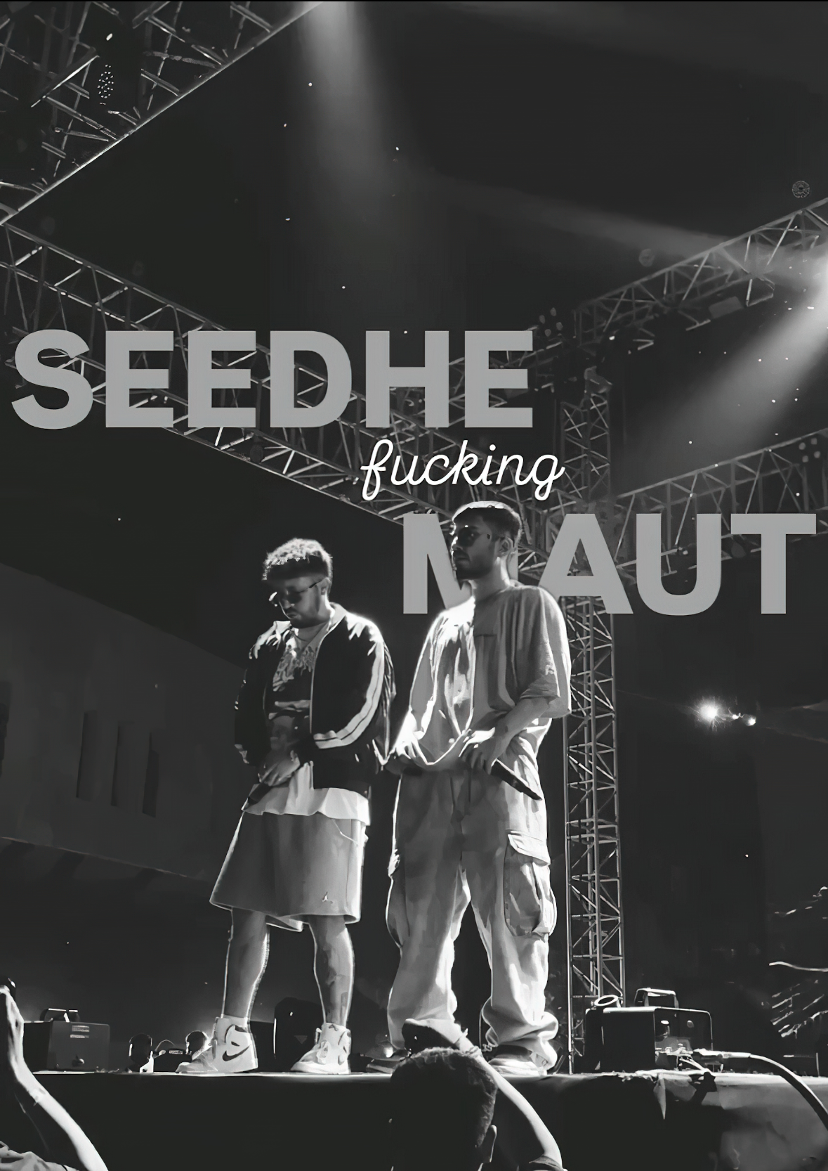 Seedhe Maut "Live On Stage" Monochrome Premium Hip-Hop Poster
