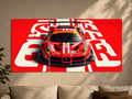 Motorsport "Ferrari GT Racing" 3-Panel Split Canvas Wall Art