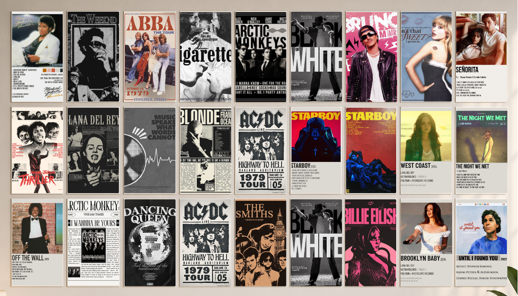 Music Legends & Icons "Mini Poster Mega Pack" (27 Pieces)
