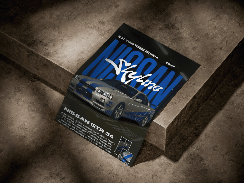Nissan Skyline GT-R R34 "Brian's Spec" Premium JDM Poster