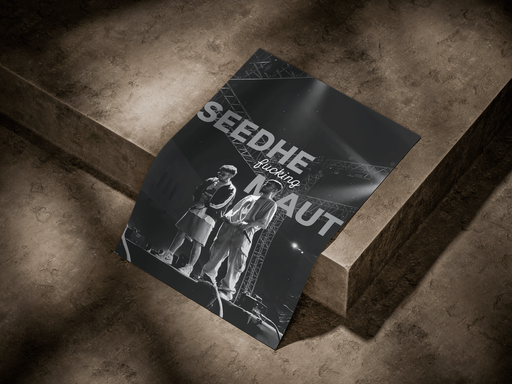 Seedhe Maut "Live On Stage" Monochrome Premium Hip-Hop Poster