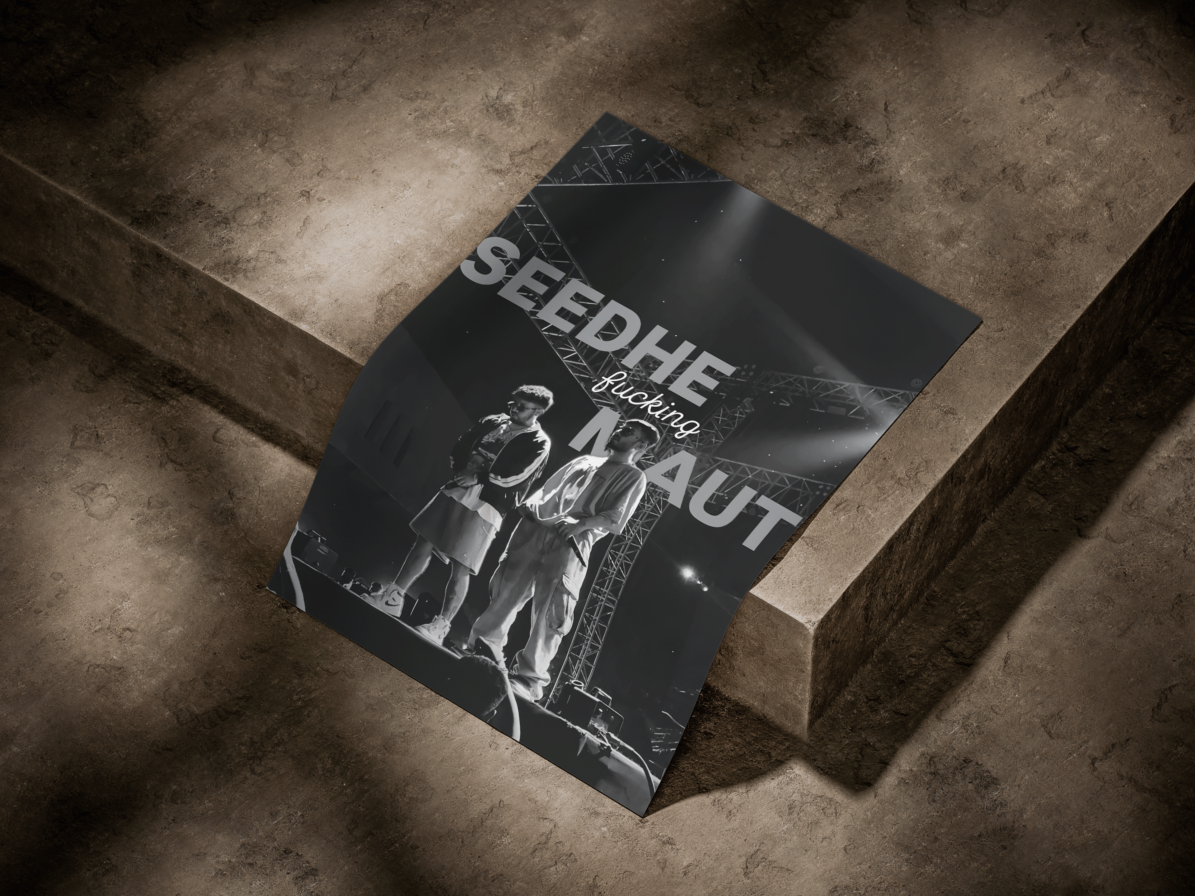 Seedhe Maut "Live On Stage" Monochrome Premium Hip-Hop Poster