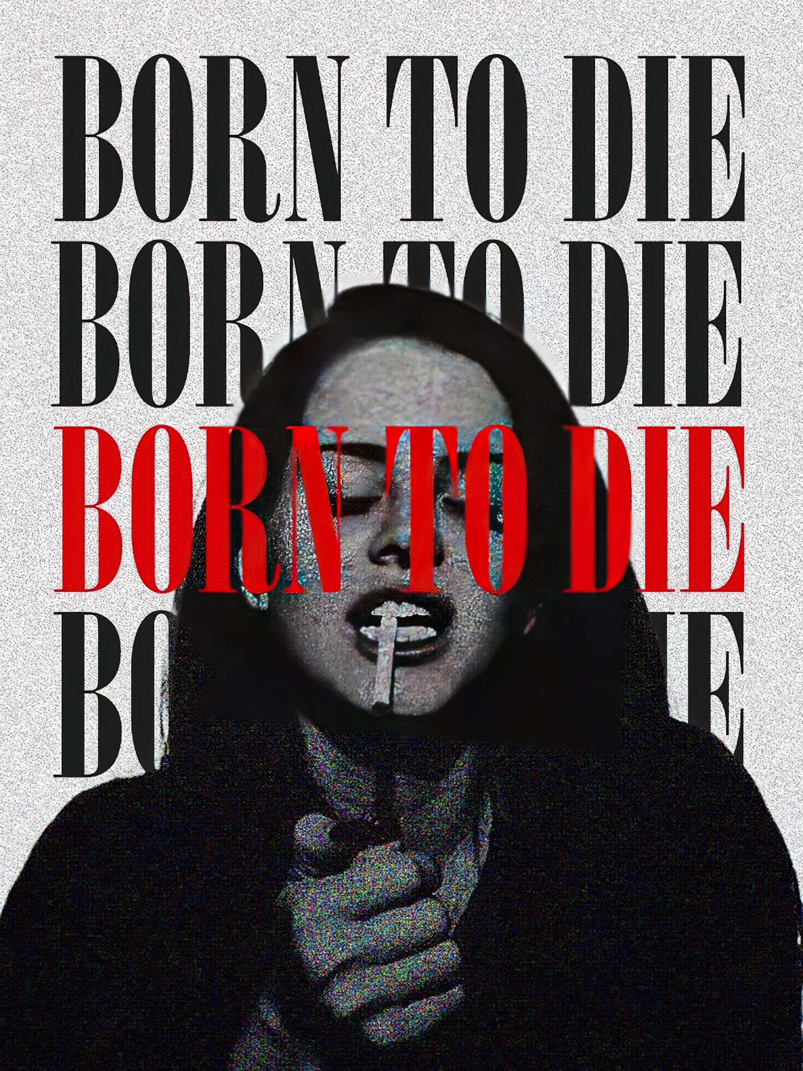 Lana Del Rey "Born To Die" Kinetic Typography & Heavy Grain Poster