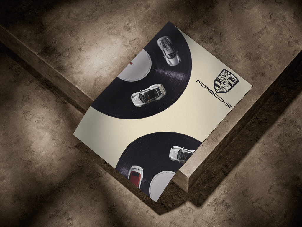 Porsche Rhythm of the Road Vinly Record Art Print